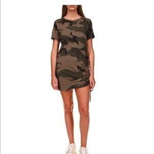 Sanctuary drawstring camo t-shirt dress (or tunic) medium worn 1x